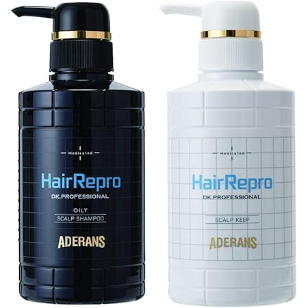 Amazon 医薬部外品 アデランス ヘアリプロ 薬用 スカルプシャンプー コンディショナー 2点セット オイリー 370ml 脂性肌用 男性用 メンズ 育毛 発毛 頭皮ケア フケ かゆみ アミノ酸 シャンプー ノンシリコン ハリ コシ 抜け毛 ツヤ 髪と頭皮のトラブルに