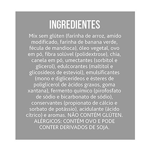 Muffin Banana com Canela e Chia Zero Açúcar sem Glúten sem Lactose Belive 40g