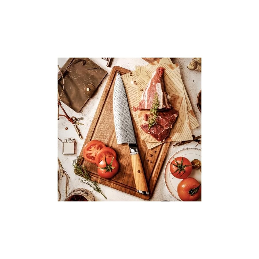 Kitchen-Knife-Set7-Piece-Damascus-Kitchen-Knife-Set-Professional-67-Layer-Japanese-AUS10-Steel-Chefs-Cleaver-KnifeKitchen-ScissorsKnife-SharpeningBread-Knife-More ZILNEHZ Kitchen Knife Set,7-Piece Damascus Kitchen Knife Set Professional 67-Layer Japanese AUS10 Steel - Chef's Cleaver Knife,Kitchen Scissors,Knife Sharpening,Bread Knife,& More