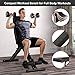YOLEO 6 in 1 Weight Bench Set for Home Gym, Adjustable & Foldable Weight Bench, Workout Bench with Squat Rack for Bench Press Sit up Incline Flat Decline（Red)