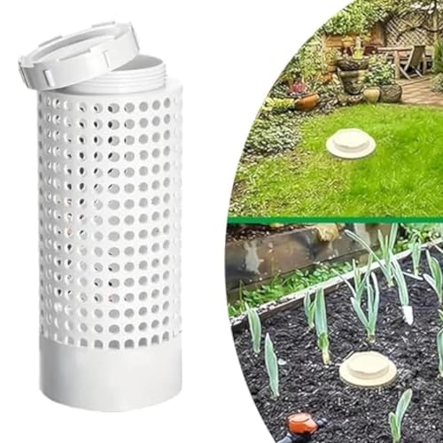 Compostador enterrado para humus orgánico con tapa protectora de jardín 6