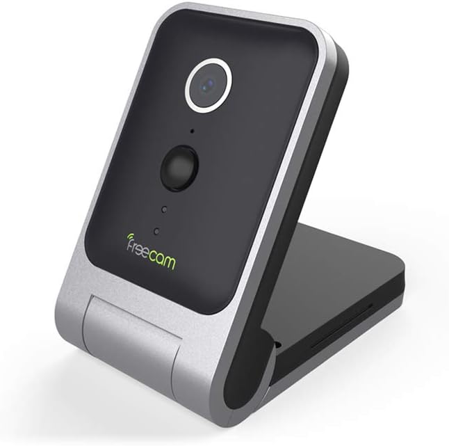 Freecam Rechargeable Battery-Powered Security Camera Indoor HD Wire-Free Mini Home Security Cam with Motion-Activated PIR Sensor & SD Card C320
