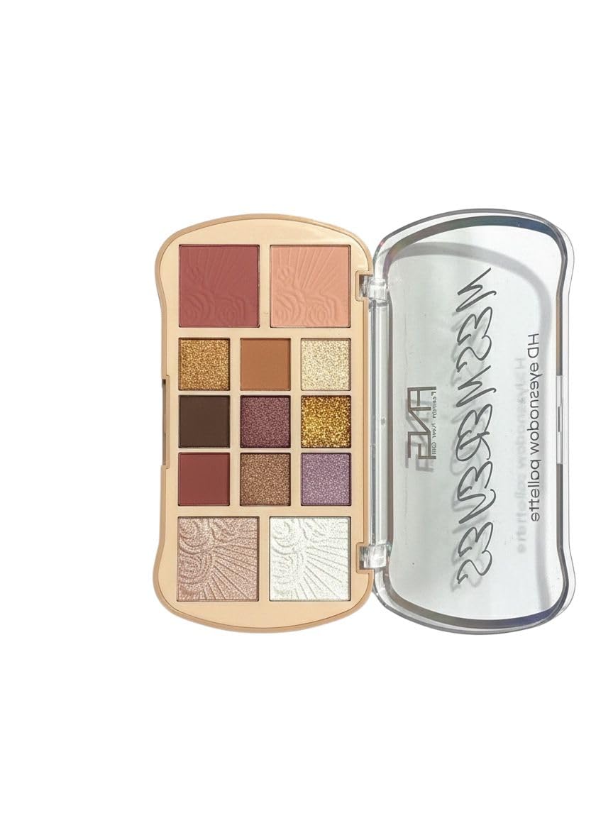 Eyeshadow and Blush Palette, Multi-Color Makeup Set with Shimmer and Matte Finishes, 11 Shades (DIFFERENT SHADE)-image-12