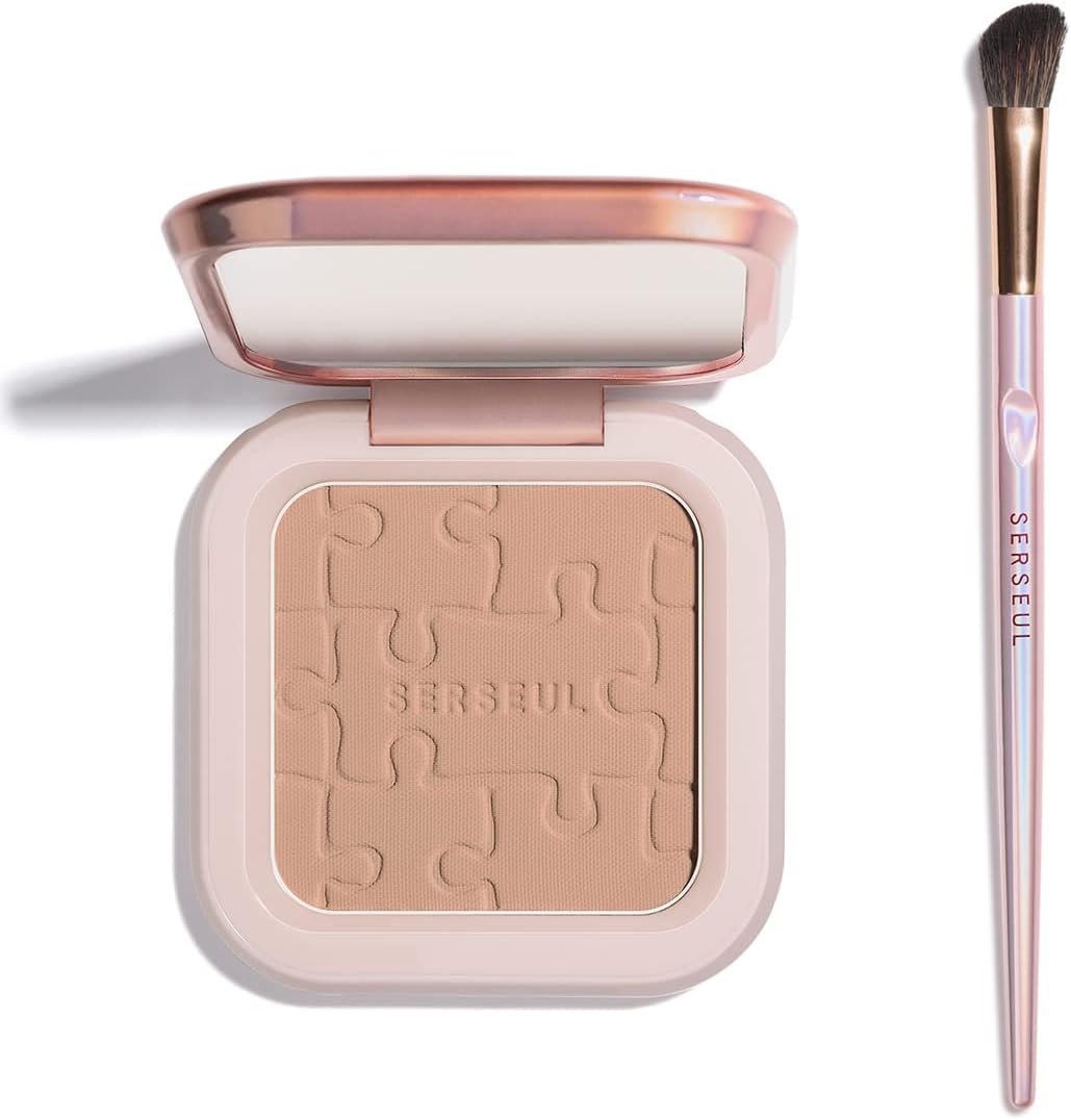 Face Contour Palette Face Sculpting Contouring Palette Powder Bronzer Makeup Palette with brush - Highly Pigmented Contour Powder For Contouring
