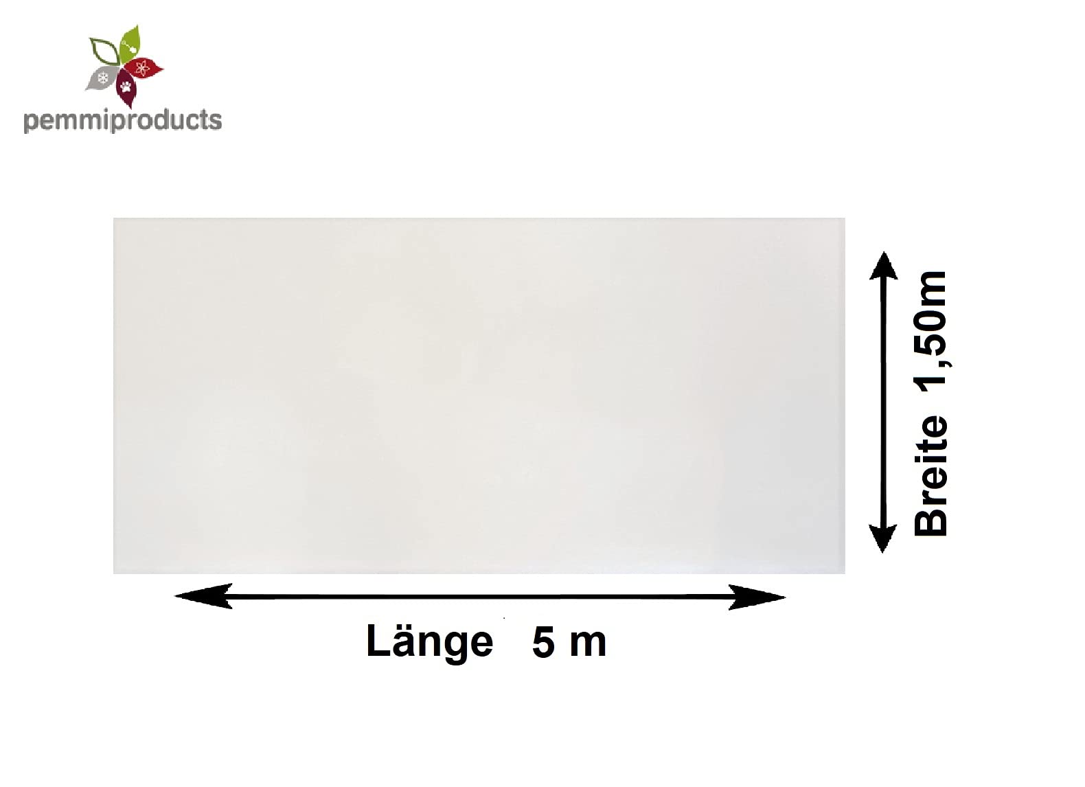 Volumenvlies aus Baumwolle/Hanf, 200g/m², 1,5 m x 5 m, ca. 15 mm dick, (EUR 5,32/m²), Patchworkvlies, Polstervlies, Vliesstoff, Polsterwatte, Watte
