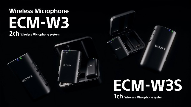SONY ECM-W3 ワイヤレスマイクロホン Sony ECM-W3 | Dual-Channel Wireless Camera Microphone for Digital
