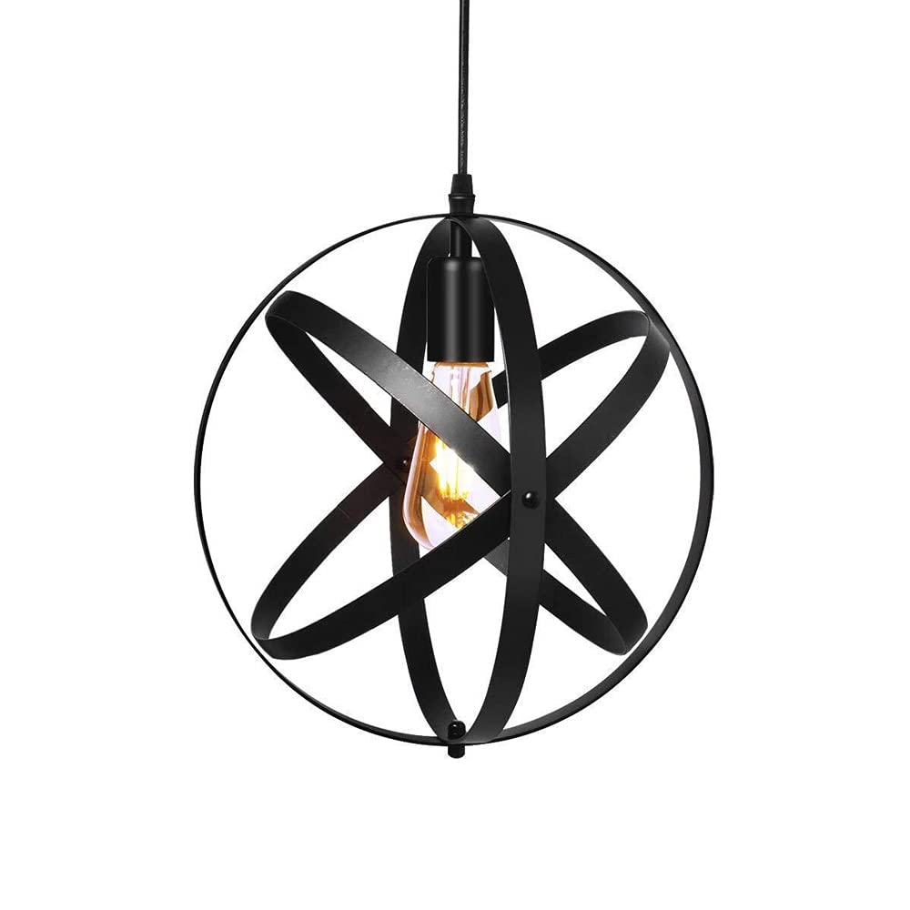 Lámpara de techo vintage industrial ajustable con casquillo E27 para salón 5