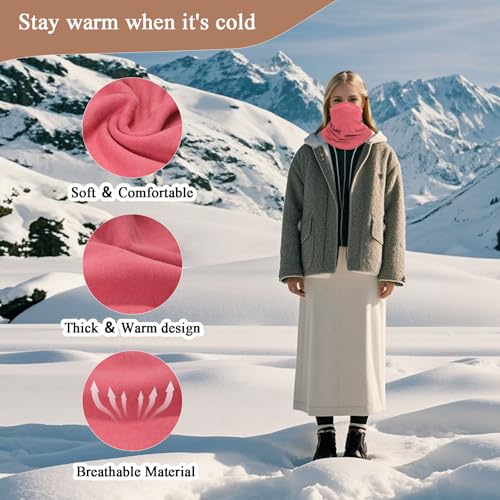 Winter Neck Warmer Gaiter Fleece Windproof Cold Weather Scarf Face Cover Mask for Men Women4