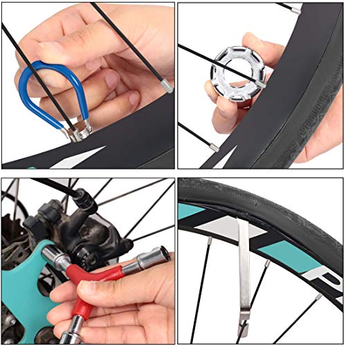 image for CHIVENIDO Bike Spoke Wrench Set, 5 Pcs Bicycle Spoke Tool Kit for Rim 
