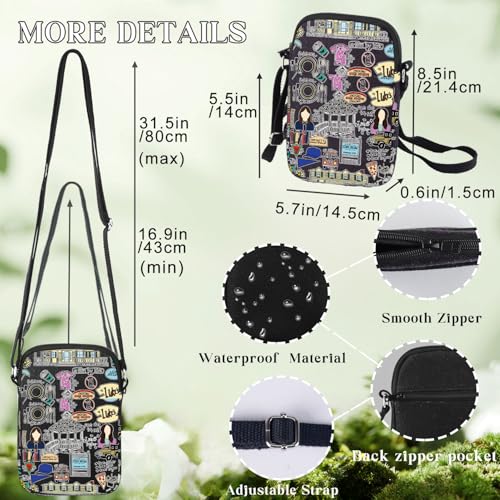 BWWKTOP Luke's Diner Crossbody Bag Lorelai & Rory Fans Gifts Stars Hollow Gilmore Adjustable Messenger Bag2