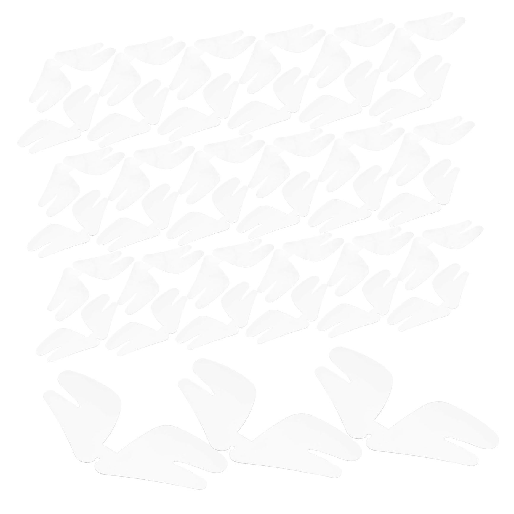 VALICLUD Collarín De Plástico Botones De Camisa Para Hombres Refuerzos De Cuello De Camisa Refuerzo De Tela Collar Se Queda Hombres Collares Para Mujer El Plastico