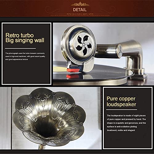 VSDEXR Tourne-Disque rétro, phonographe, Tourne-Disque Vinyle avec Haut-parleurs, Platine Vinyle Vintage 3 Vitesses 33… - Les Beatles, Paul McCartney, John Lennon, RIngo Starr, George Harrison VSDEXR Tourne-Disque rétro, phonographe, Tourne-Disque Vinyle avec Haut-parleurs, Platine Vinyle Vintage 3 Vitesses 33… – Image 5