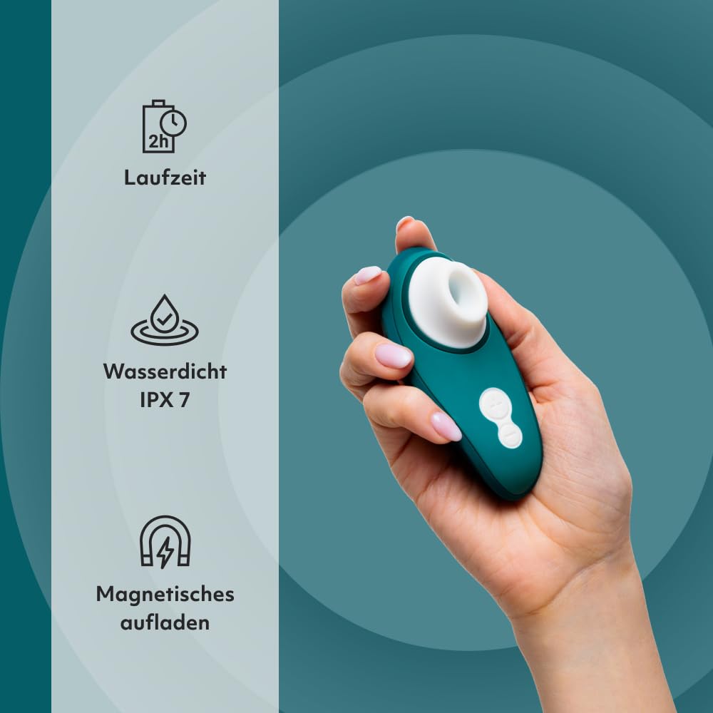 Womanizer Liberty 2 Klitoris-Stimulator Erotik Sexspielzeug, Frauen Petrol | Sex Spielzeug Dildo, Klitoris Sauger, Auflegevibrator mit 8 Intensitätsstufen, Leises Wasserdichtes Vibrator Sextoy für Sie
