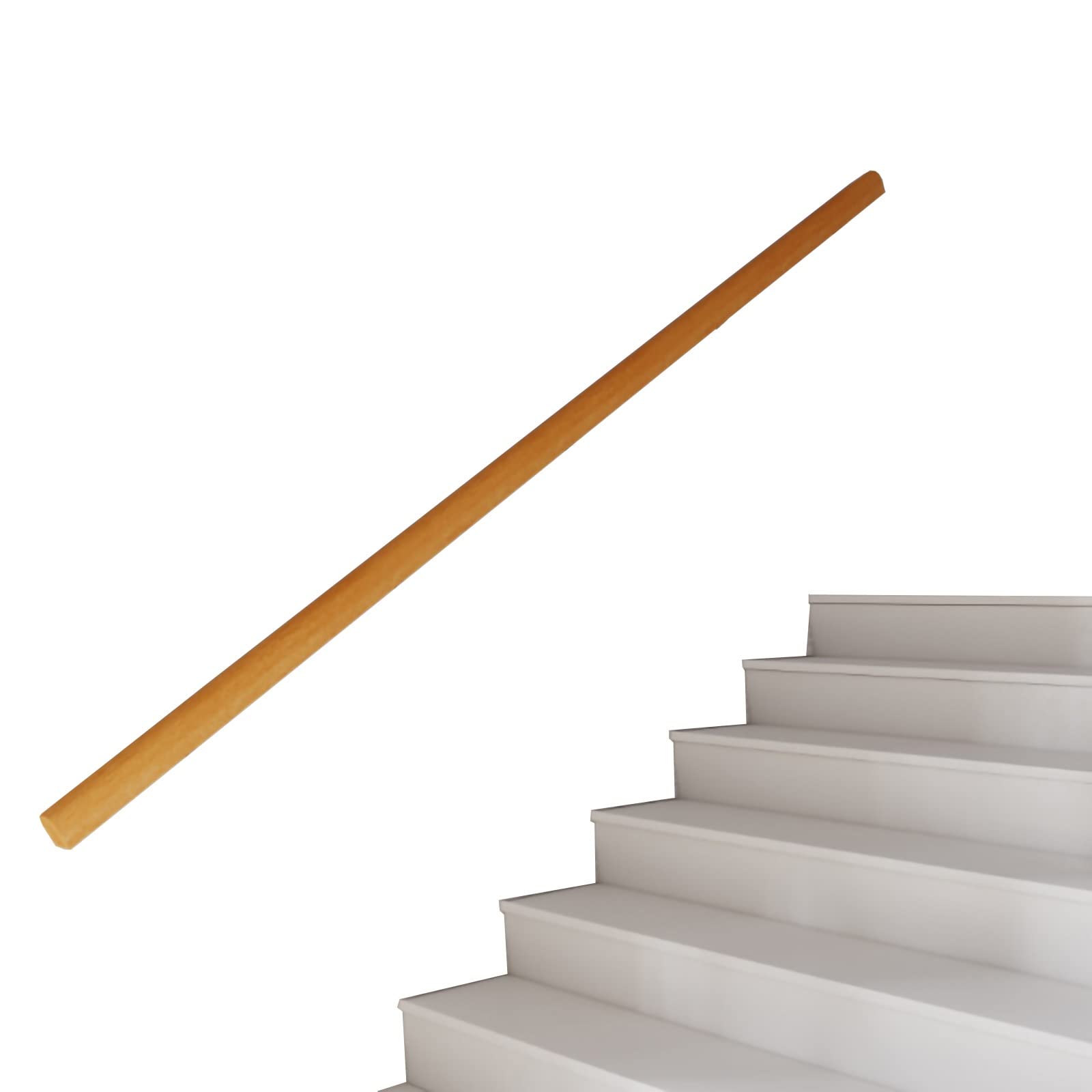 Main courante en bois pour personnes âgées MObyat rampe de sécurité escalier intérieur extérieur