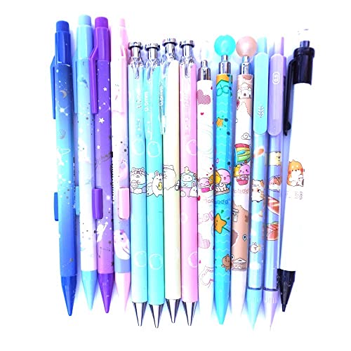 Dzdzcrafts Mixed 0.5Mm Kawaii 6-Packs Mechanical Pencils Office School Supplies (Some With Top Erasers) #TOP3