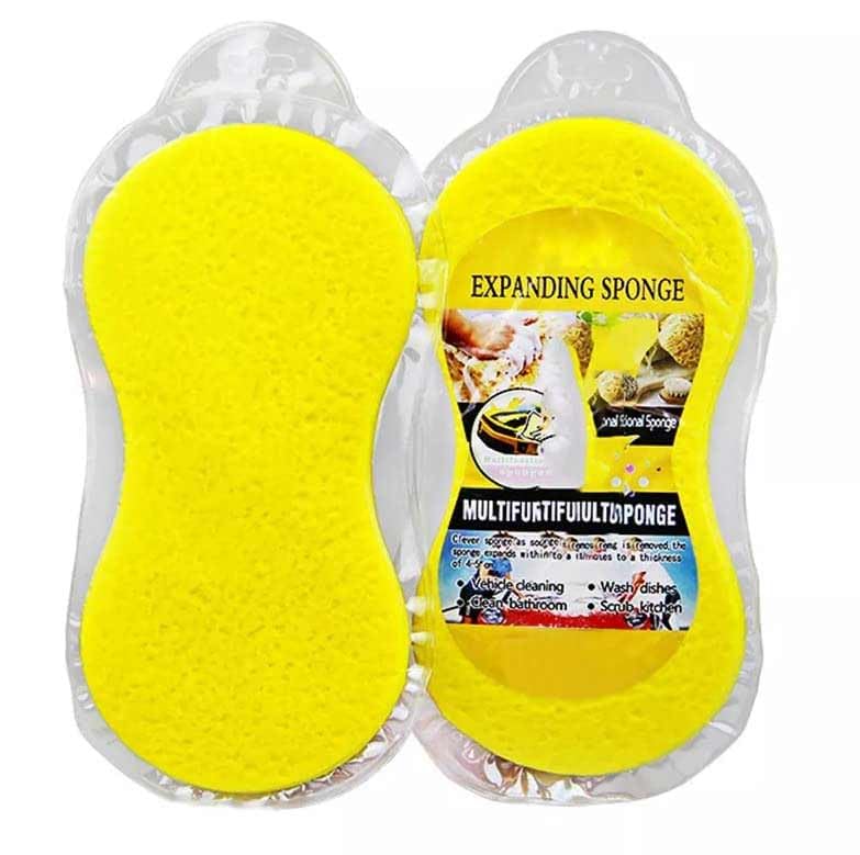 PROOFIITO 1 Piece Expanding Super Absorbent Cleaning Sponge, Car Wash Sponge, Lint Free - Scratch Free - Ultra Soft Automobile Cleaning Sponge for Kitchen, car, Bike-image-37