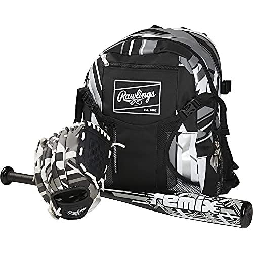 Rawlings Remix Glove Series | T-Ball & Youth Baseball Gloves | Right Hand Throw | 9" | Black #TOP4