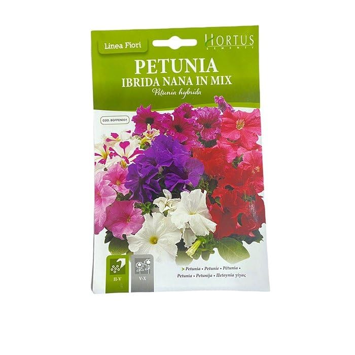 Spring Rose Souq Petunia Petunia Ibrida Nana In Mix Seeds 10 X 10 X 10 Cm Multicolour