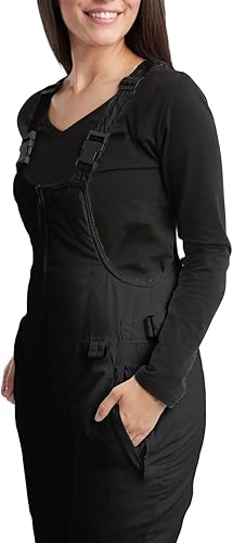 Miniatura 3 de Overol con peto de esquí para mujer, impermeable, aislado, para snowboard, pantalones de nieve para mujer (tallas S-2XL)