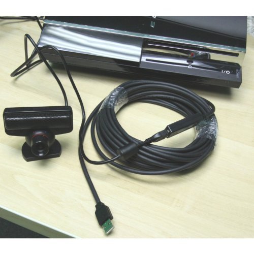 GearMo® PlayStation 3 PS3 Eye & Move Compatible 30ft Long USB Extension Cable