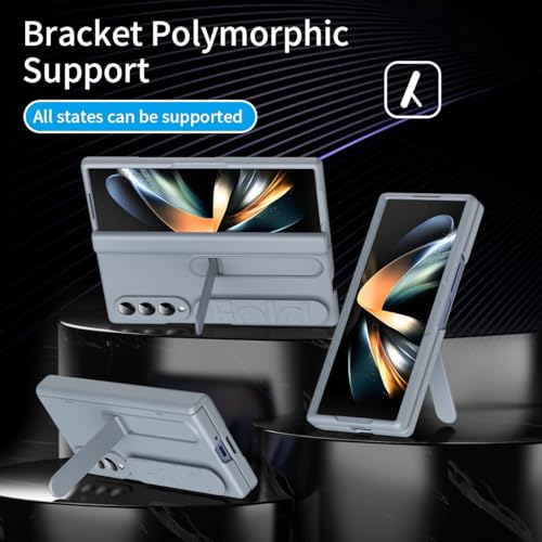 Étui Galaxy Z Fold 4 protection d'écran intégrée antichoc gris