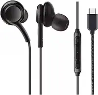 Fone de Ouvido com Fio Entrada Tipo C Som Balanceado USB-C Cabo de Tecido Antitramado,Qualidade Premium