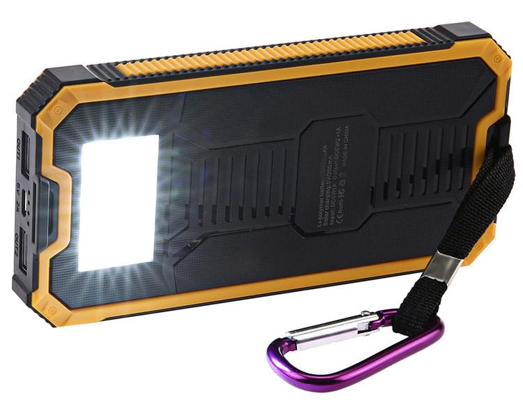 Amazon | 【ソーラー モバイルバッテリー 8000mAh 高輝度LED】ソーラー