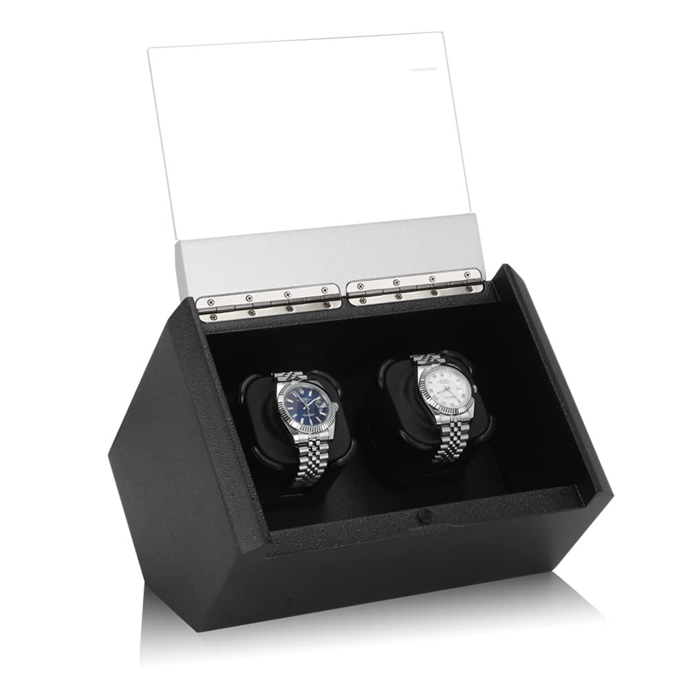 Uhrenbeweger Carat für 2 Uhren Watch Winder for 2 Watches Black