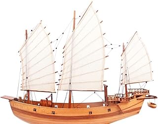 Old Modern Handicrafts B405 27 in. Chinese Junk Model Ship Natural