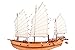 Old Modern Handicrafts B405 27 in. Chinese Junk Model Ship Natural