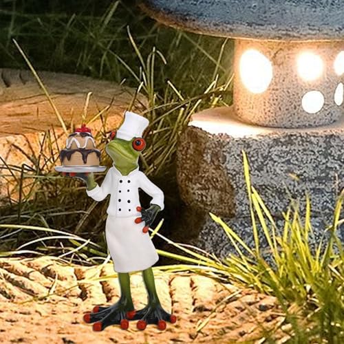 Estatua moderna que complementa tu hogar con alegría y un toque creativo de cocinero 8