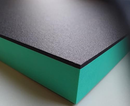 Werkzeugeinlage Hartschaumstoff Systemeinlage Shadow Board Schaumeinlage für Werkzeugwagen, schwarz-grün (600 x 700 x 50 mm) Cover