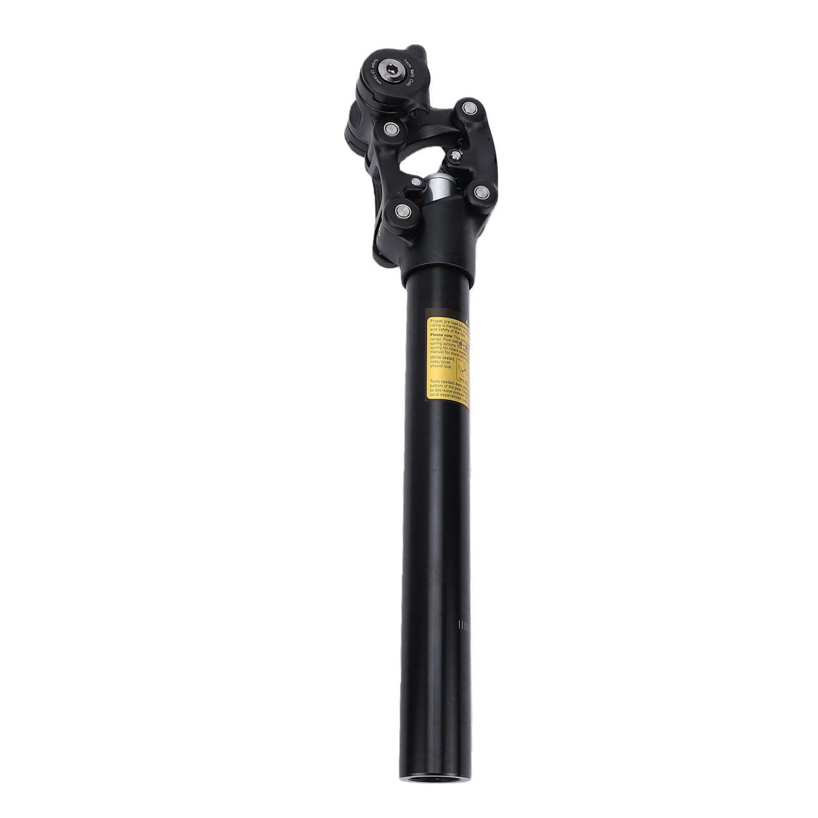 Generic Sztyca Amortyzowana ze Stopu Aluminium do Rowerów Górskich, Kompaktowa Regulacja Zapewniająca wygodę, Sztyca Siodła Rowerowego 30,9 Mm dla Rowerzystów