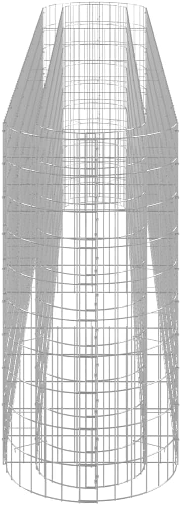 Gabion Raised Bed Galvanized Iron 129.9"x19.7"x39.4",Large Galvanized Gabion Raised Bed for Garden and Patio Landscaping Gardening Pots & Planters