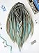 Daddy Dread Synthetic Crochet Dreads — Sea Breeze, Dreads Extensions, Cream Blue color, de dreads, se dreads, faux locs, Custom Dreadlocks Extensions