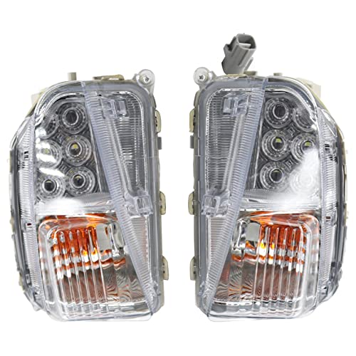 Aspaton Left & Right DRL Fog Lights Turn Signal Lamp Compatible with Prius 4-Door 8151147060 8152147060 2012 2013 2014 2015