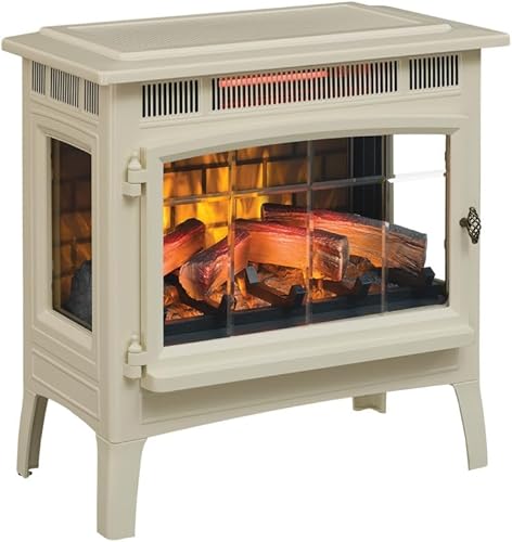 Miniatura 79 de Duraflame DFI-5010 - Estufa infrarroja en 3D para chimenea eléctrica con control remoto Negro,Bronce,Canela,Gris francés,Azul