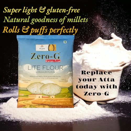 Image of ZERO - G Lite Flour Gluten Free,Sorghum /Jowar Atta Flour Pack Of 1 Kg