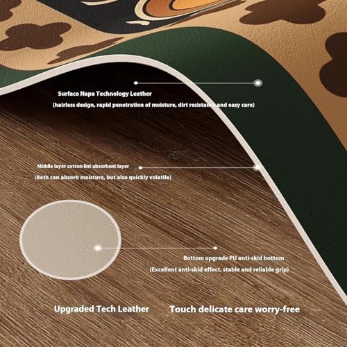 Image of Arviz Welcome Doormat for Home Entrance, Bathroom Door Mat, Anti Slip Water Soaking Floor Mat, Anti-Slip Absorbent Kitchen Accessories & Door Mat for Bathroom Balcony Door & Coffee Machine