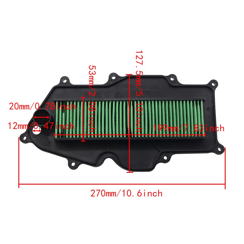 Filtre moto 125 150 300 accessoire injection iGet 1A007327 - 2