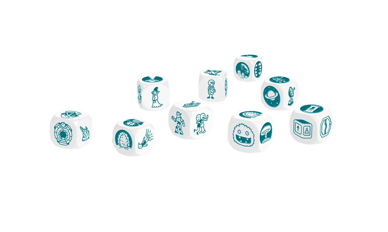 Asmodee Italia, Rory's Story Cubes Astro (Ottanio), Gioco di Dadi per Creare Storie, Edizione in Italiano, 8085