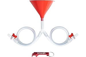 Beer Bong with Valve - Double the Fun!