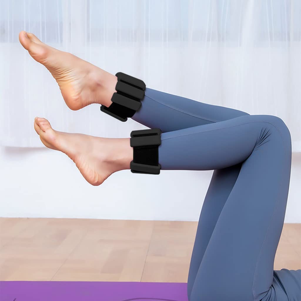 Pesi per Le Gambe con Pesi Regolabili - Pesi da Polso per Uomini e Donne - Coppia da 1 kg (0,5 kg ciascuno) - Allenamento della Forza per Camminare, Correre