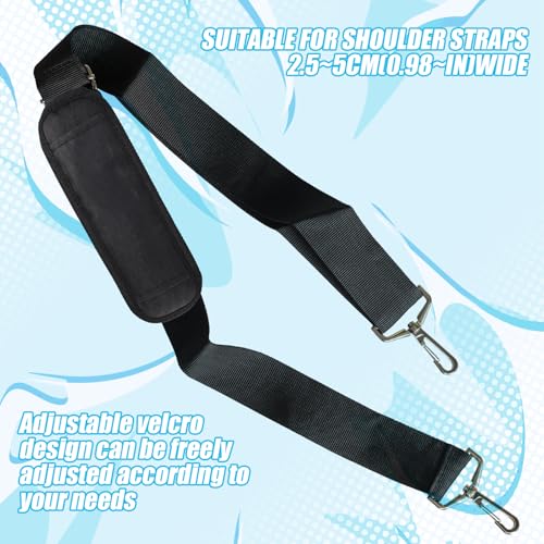 Image of 2 PCS Shoulder Strap Pad,Removable Backpack Strap Pads,Thick and Breathable,Suitable for Backpacks,Guitars,Luggage,Messenger Bags (Black)