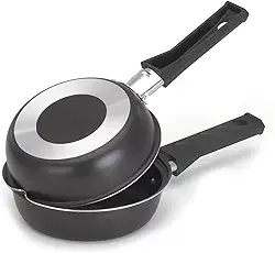 Frigideira Dupla Hamburgueira com Revestimento Antiaderente 14cm