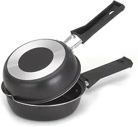 Frigideira Dupla Hamburgueira com Revestimento Antiaderente 14cm
