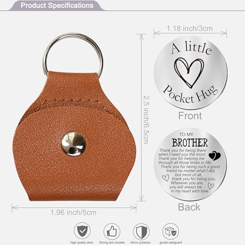 OUMILAN-Pocket-Hug-Token-Gifts-for-Men-Boyfriend-Girlfriend-Inspirational-Gift-for-Son-Daughter-Brother-with-Leather-Keychain