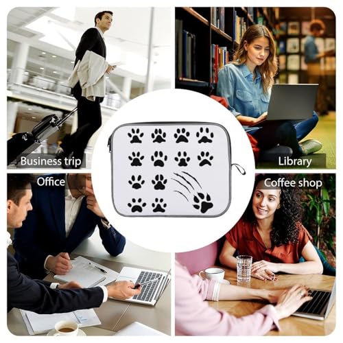 Funda para portátil de 35.6 cm estampada con cremallera suave 7