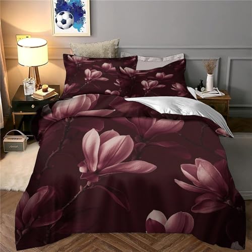 Linge de lit botanique luxe housse de couette imprimée 3D coton