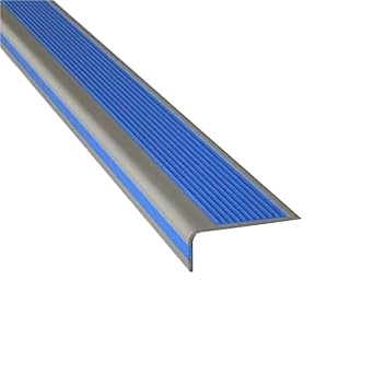 Carpet Stair Treads for Wood Stairs, Edging Mats with TPE Adhesive Backing, Stair Treads Non Slip, Stairslide Carpets Rugs Safety Mats, for Elders, Kids & DogsBlue,5 * 2.5CM/1.9 * 0.9IN